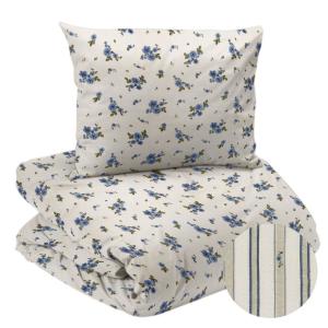 Bäckebölja Påslakanset Redlunds Stina Blå 150x210cm