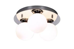 Badrumslampa Plafond 3L Krom/Opalvit Aneta Lighting Nicosia