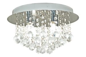 Badrumslampa Plafond Krom/Klar Aneta Lighting Teresa