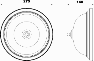 Badrumslampa Plafond Antik/Vit Aneta Lighting Napoli