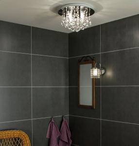 Badrumslampa Vägg Krom/Klar Aneta Lighting Teresa