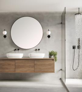 Badrumslampa Vägg Svart/Opalvit Aneta Lighting Nicosia