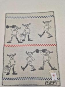 Barnfilt Arvidssons Textil Pippi Merinoull Grå 70x90cm