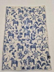 Barnfilt Ull Arvidssons Textil Leksand Blå 65x95cm