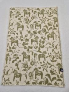 Barnfilt Ull Arvidssons Textil Leksand Grön 65x95cm