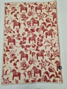 Barnfilt Ull Arvidssons Textil Leksand Röd 65x95cm