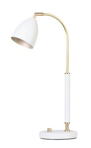 Belid Deluxe Bordslampa Vit/Mässing LED 50,7 cm