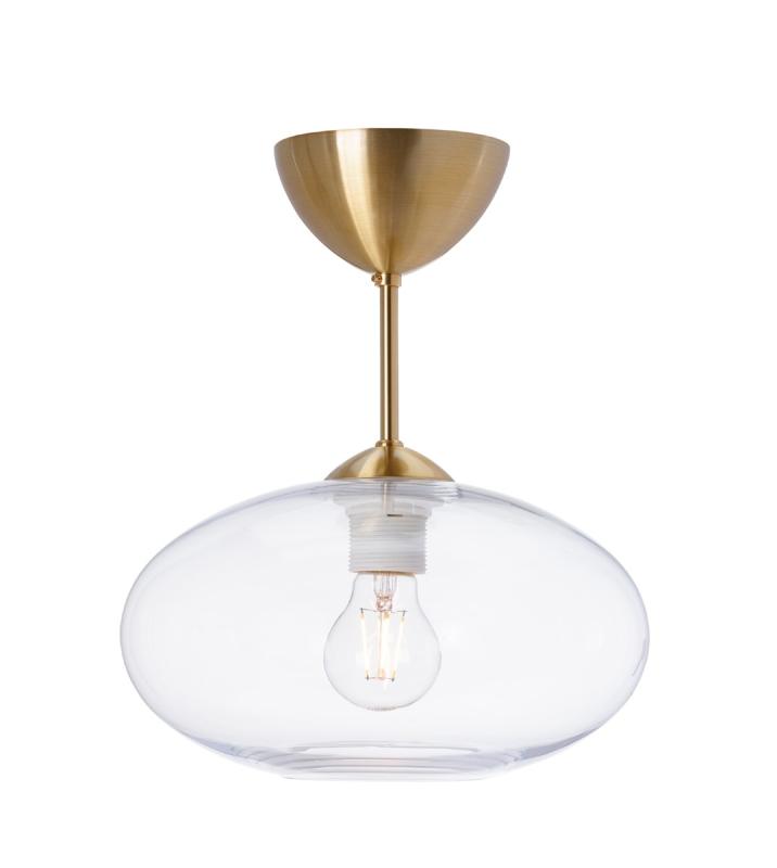 Belid Bullo Takplafond Mässing/Klarglas 27cm at lavanille