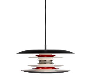 Belid Diablo Taklampa Mattsvart/Röd 40cm