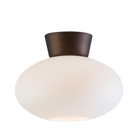 Belid Bullo Plafond Oxid/Opalglas 27cm at lavanille