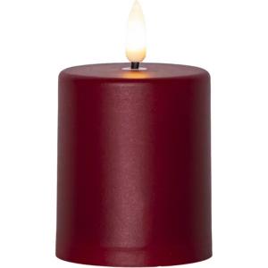 Blockljus LED Utomhus Star Trading Flamme Paula Röd 6,1x10cm