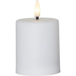 Blockljus LED Utomhus Star Trading Flamme Paula Vit 6,1x10cm