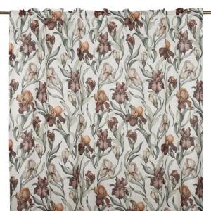 Blommig Gardin Fondaco Iris Offwhite 140x250cm 2-Pack