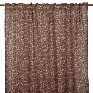 Blommig Gardin Fondaco Lill Rost 135x250cm 2-Pack