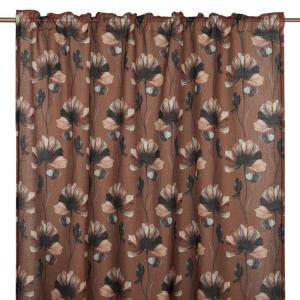 Blommig Gardin Fondaco Mischa Rost 135x250cm 2-Pack