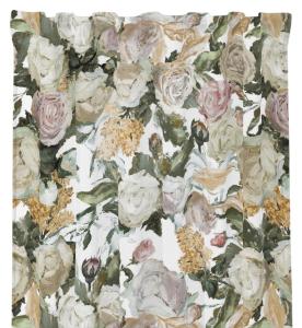 Blommig Gardin Redlunds Emelie Beige 140x250cm 2-Pack