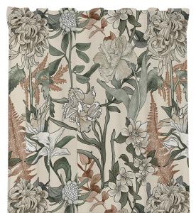Blommig Gardin Redlunds Malou Beige 135x250cm 2-Pack