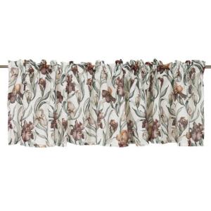 Blommig Gardinkappa Fondaco Iris Offwhite 55x250cm