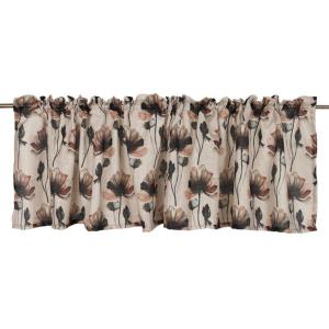 Blommig Gardinkappa Fondaco Mischa Linnebeige 55x250cm
