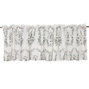 Blommig Gardinkappa Fondaco Smultron Offwhite 55x250cm