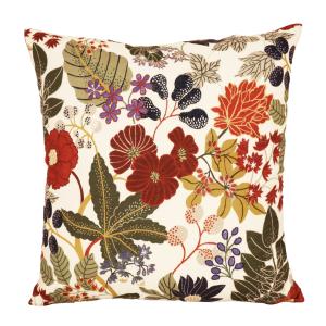 Blommigt Kuddfodral Redlunds Laura Vit/Multi 45x45cm