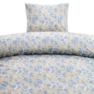 Blommigt Påslakanset Borganäs of Sweden Bella Blå 150x210cm