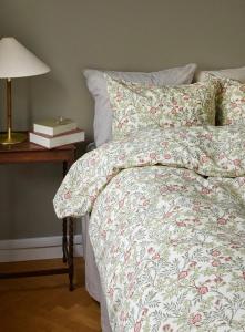 Blommigt Påslakanset Borganäs of Sweden Vera Grön 150x210cm