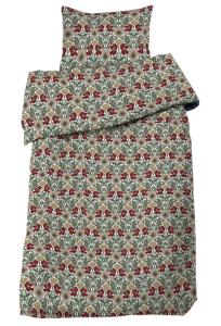 Blommigt Påslakanset Redlunds Milano Röd 150x210cm