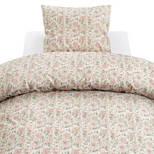 Påslakanset Blommigt Irma Rosa 150x210cm Borganäs Of Sweden