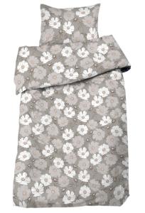 Blommigt Påslakanset Thea Beige 150x210cm Redlunds