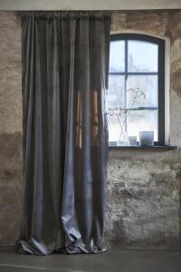 Gardinlängd Sammet Grå Boel & Jan Anna 1-Pack 140x280cm