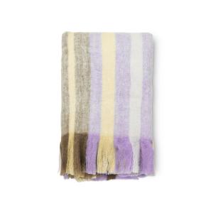 Boel & Jan Myra Pläd Lila/Gul/Beige 130x170cm