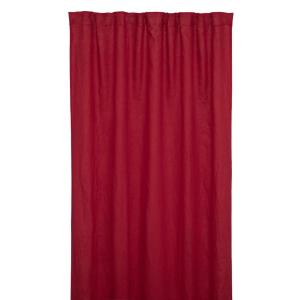 Gardinlängd Linne Röd Boel & Jan 1-Pack Sabina 140x240cm