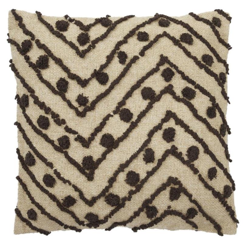Boel & Jan Swati Kuddfodral Beige/Brun 50x50cm at lavanille