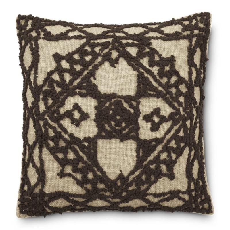 Boel & Jan Swati Kuddfodral Mönstrat Beige/Brun 50x50cm at lavanille
