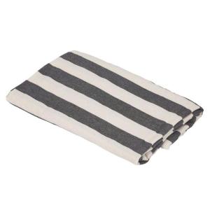 Bordsduk Amalia Randig Svart 140x300cm Fondaco
