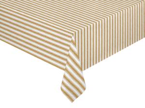 Bordsduk Randig Havregul Anna 140x250cm Redlunds