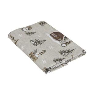 Bordsduk Jul Brun Fondaco Harald 145x250cm