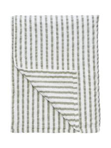 Bordsduk Randig Agata Mossgrön 145x280cm Svanefors