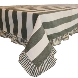 Bordsduk Randig Filippa Grön 140x250cm Redlunds