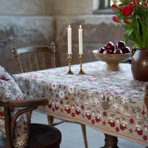 Bordsduk Röd Fondaco Julefrid 145x250cm