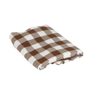 Bordsduk Rutig Brun Fondaco Moa 140x300cm