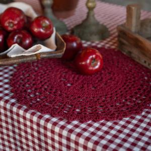 Bordsduk Rutig Röd Fondaco Freja 140x300cm