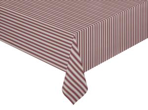 Bordsduk Randig Anna Röd 140x250cm Redlunds