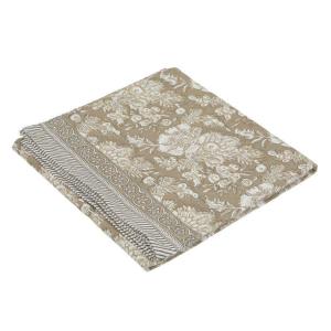 Bordsduk Sonia Blommig Linnebeige 145x300cm Fondaco