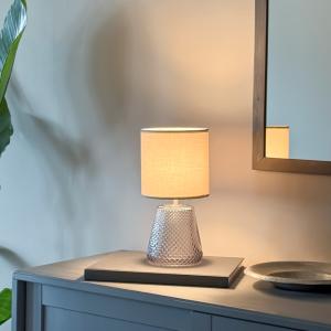 Bordslampa Alissa Rökgrå 35cm Aneta Lighting