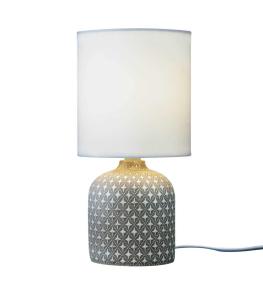 Bordslampa Keramik Fideli Brun/Vit 26,5cm Aneta Lighting