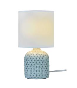 Bordslampa Keramik Fideli Vit/Grå 26,5cm Aneta Lighting