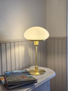 Bordslampa Glas Aneta Lighting New August Mässing/Vit 48,5cm