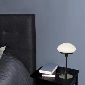 Bordslampa Glas Aneta Lighting New August Svart/Vit 48,5cm